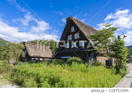 白川郷の美しい風景 白川郷の美しい風景 118751095