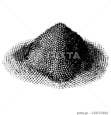 粉状の香辛料の銅版画のベクターイラスト。 118751602