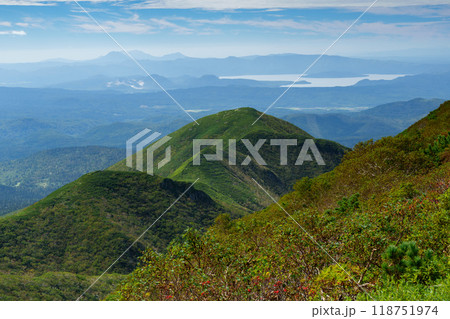 百名山斜里岳登山　山頂からの絶景　北海道道東オホーツク 118751974