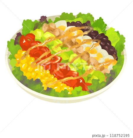 コブサラダ　サラダのイラスト 118752195