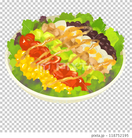 コブサラダ　サラダのイラスト 118752195