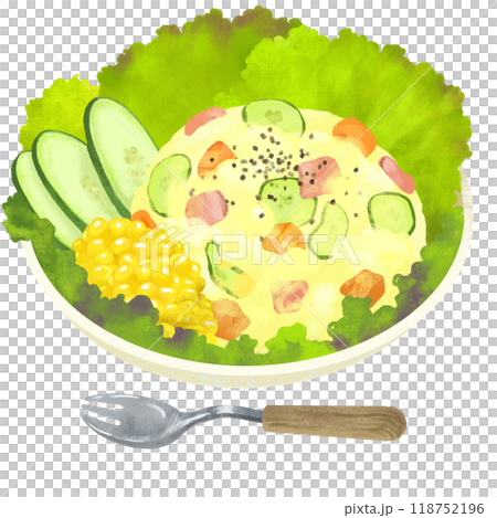 ポテトサラダ　サラダのイラスト 118752196