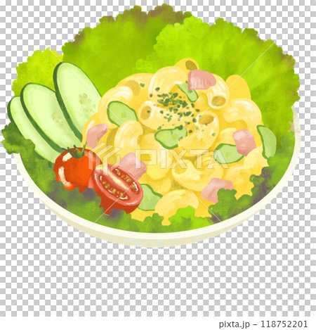 マカロニサラダ　サラダのイラスト 118752201