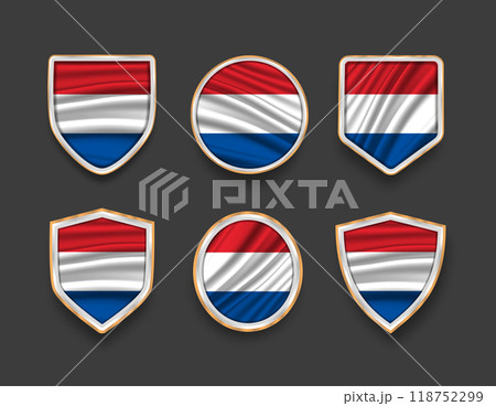set of flags in frames with various frame shapes set of flags in frames with various frame shapes 118752299