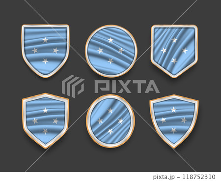 set of flags in frames with various frame shapes set of flags in frames with various frame shapes 118752310