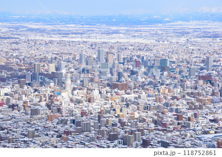 冬　札幌市中心部　遠望 118752861