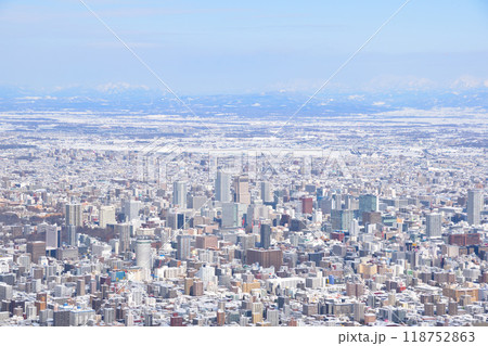 冬　札幌市中心部　遠望 118752863