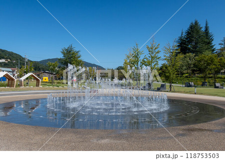 長野市城山公園の噴水 118753503