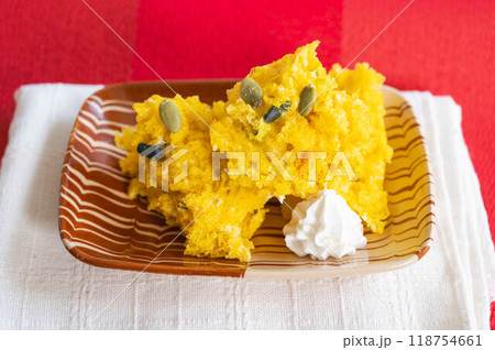 かぼちゃの蒸しパン 118754661