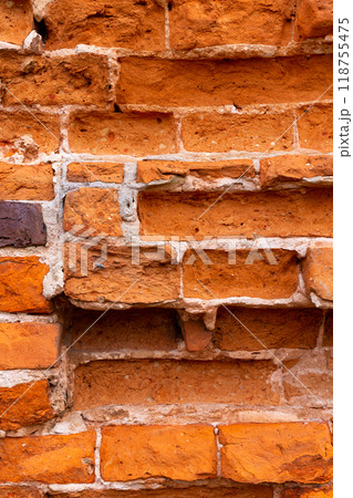old brick wall . old stone texture, stone wall masonry, 118755475