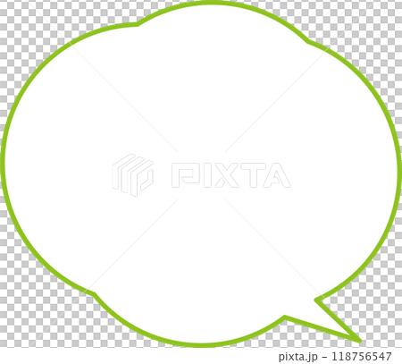 簡單的語音氣泡綠色 118756547