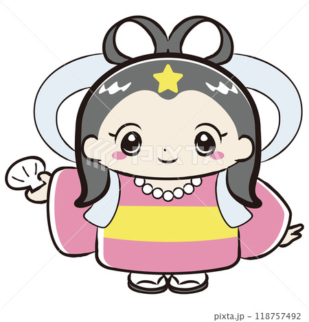 乙姫がモチーフのキャラクターイラスト 118757492