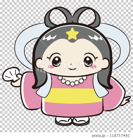 Character illustration with Princess Otohime as the motif 118757492