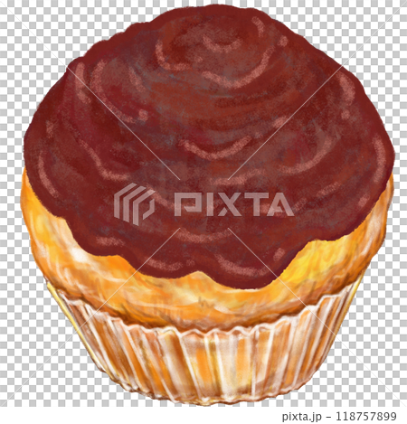 Cupcake_Chocolate cream_Chocolate cream cupcake 118757899