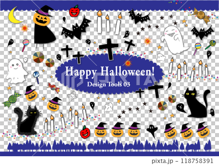 ハロウィンのイラスト素材 ハロウィンのイラスト素材 118758391