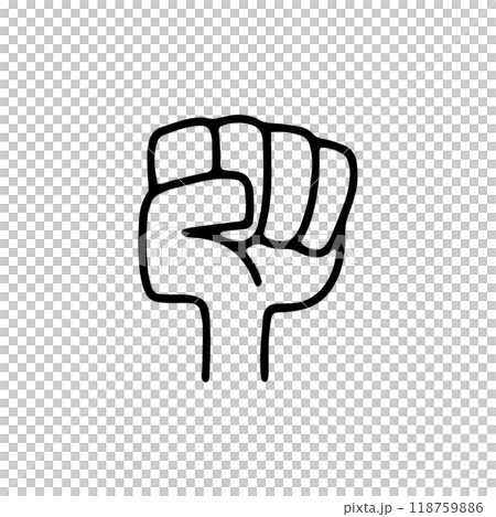 グーにした左手のアイコン グーにした左手のアイコン 118759886