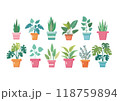 観葉植物のイラストセット 118759894