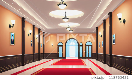 「優雅なホテルロビーの暖かさ」 「優雅なホテルロビーの暖かさ」 118763421