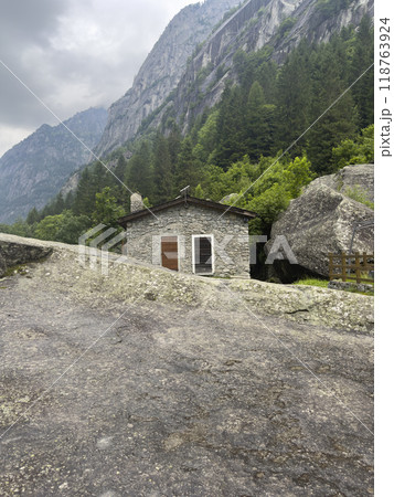 Rustic Stone Cottage in a Mountainous Region 118763924
