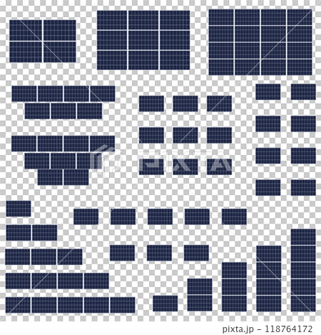 使用太陽能板的太陽能發電系統圖示 使用太陽能板的太陽能發電系統圖示 118764172
