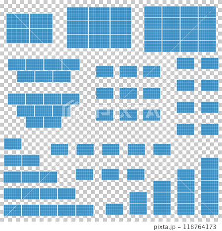 ソーラーパネルを使った太陽光発電システムのイラスト ソーラーパネルを使った太陽光発電システムのイラスト 118764173
