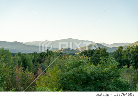 A beautiful view of mountains in White Mountain National Forest. 118764605
