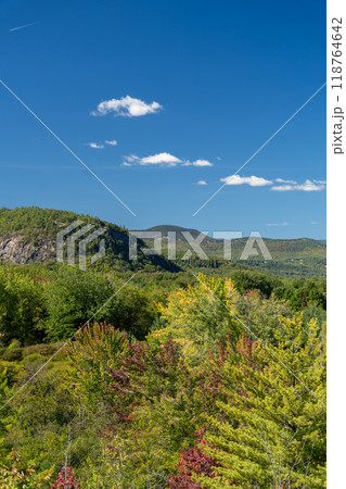 A beautiful view of mountains in White Mountain National Forest. 118764642