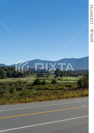 A beautiful view of the Mt. Washington Resort with mountains in the background. A beautiful view of the Mt. Washington Resort with mountains in the background. 118764732