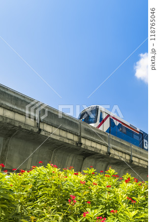タイ・バンコクを走行するスカイトレイン車両 / Bangkok, Thailand 118765046