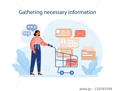 Gather necessary info to conduct difficult negotiation. Business characters with opposite opinions coming up with mutual decision. Making a compromise on a meeting. Flat vector illustration Gather necessary info to conduct difficult negotiation. Business characters with opposite opinions coming up with mutual decision. Making a compromise on a meeting. Flat vector illustration 118765598