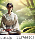 瞑想している女性 118766502