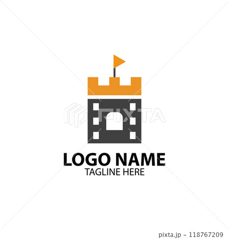 catle film logo design vector catle film logo design vector 118767209