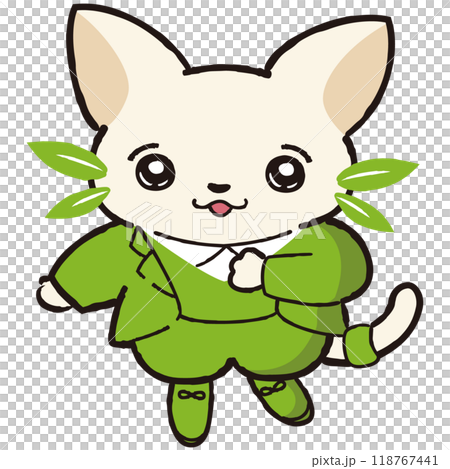 自然環境・植物がモチーフの猫キャラクターイラスト 118767441