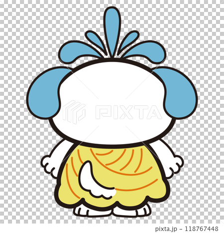 Dog character illustration wearing samba costume Dog character illustration wearing samba costume 118767448
