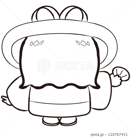 乙姫がモチーフのキャラクターイラスト 118767451