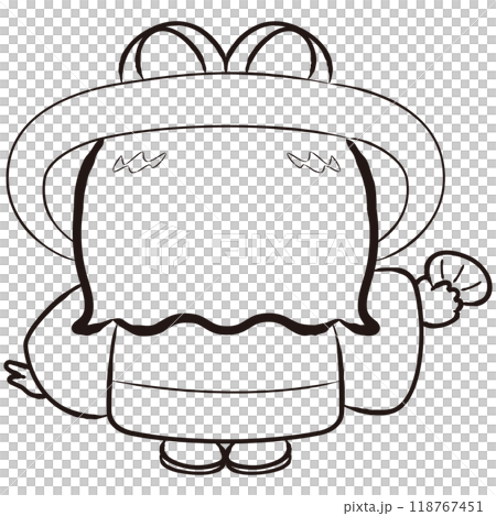 乙姫がモチーフのキャラクターイラスト 118767451