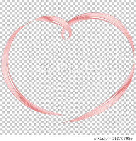 Stylish hand-drawn heart-shaped watercolor frame Stylish hand-drawn heart-shaped watercolor frame 118767988