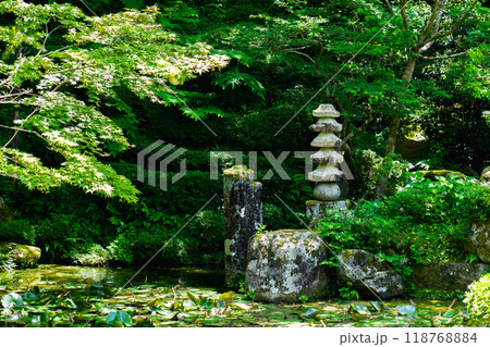 滋賀県愛知郡愛荘町　金剛輪寺（湖東三山）　明寿院　庭園（国指定名勝）江戸時代 118768884