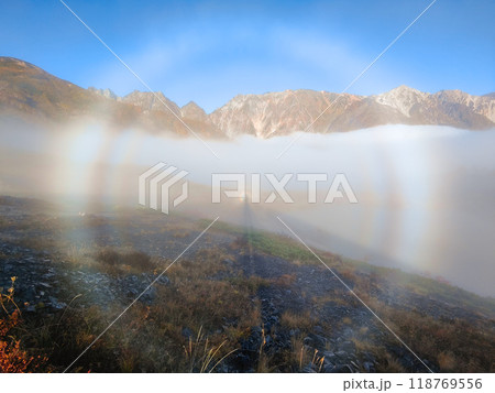 秋の唐松岳登山(ブロッケン現象) 秋の唐松岳登山(ブロッケン現象) 118769556