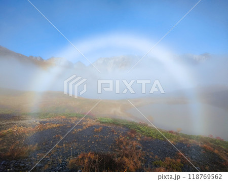 秋の唐松岳登山（ブロッケン現象） 118769562