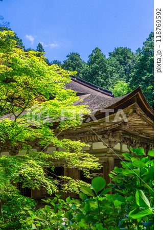 滋賀県愛知郡愛荘町　金剛輪寺（湖東三山）　本堂（国宝）近江守護創建 118769592