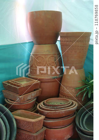 Bangladeshi Soil made Stylish tree Pot 118769858