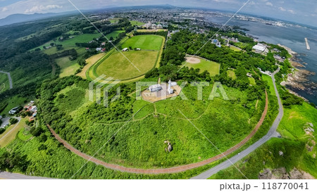 空撮「青森県」種差海岸を360度撮影・全天球 空撮「青森県」種差海岸を360度撮影・全天球 118770041