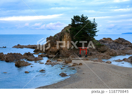 国定指定名勝及び天然記念物　笹川流れの風景　弁天岩 118770845