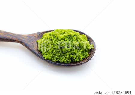 Wolffia globosa or swamp algae, water meal Wolffia globosa or swamp algae, water meal 118771691