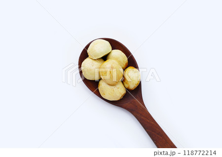 Djenkol fruit bean on white background Djenkol fruit bean on white background 118772214