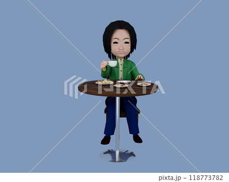 癒しの風景・コーヒータイム・コーヒーを飲む男性 癒しの風景・コーヒータイム・コーヒーを飲む男性 118773782