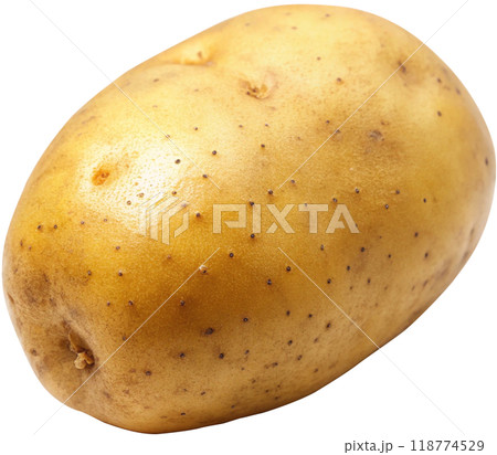 raw potato isolated on white background 118774529