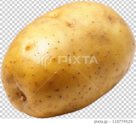 raw potato isolated on white background 118774529