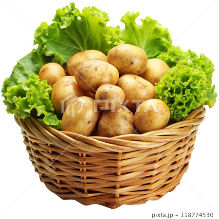 potatoes in a basket 118774530